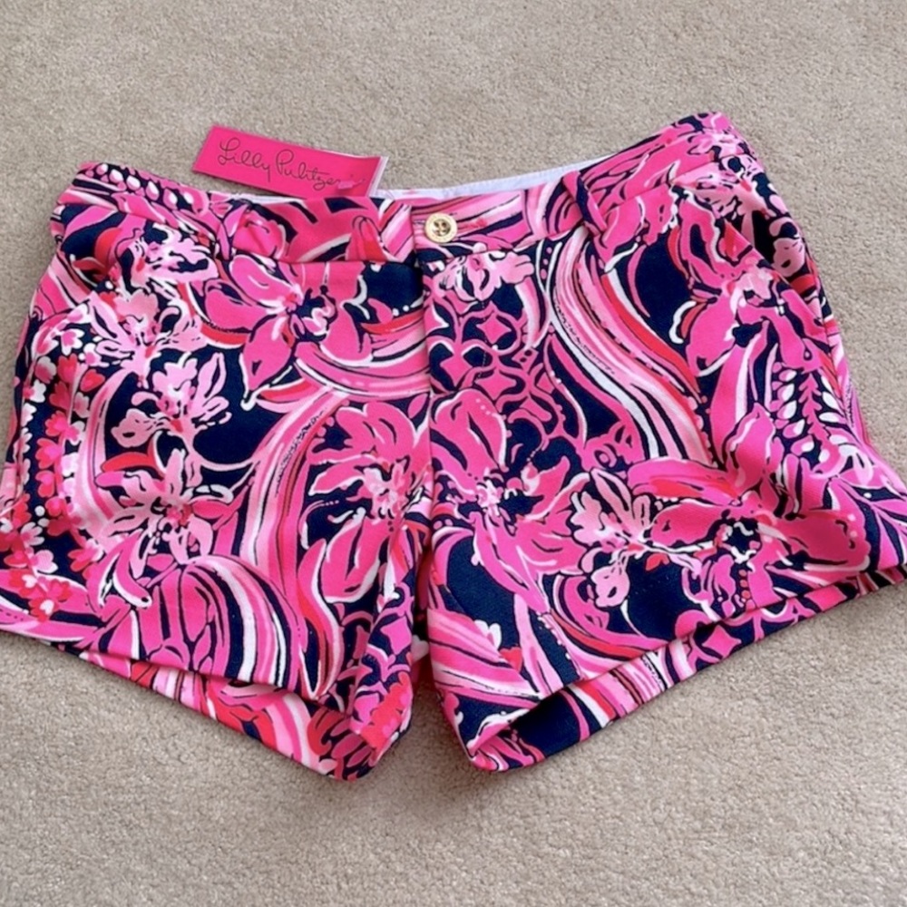 !!NWT!! Lily Pulitzer Callahan Knit Shorts - Flirty Fins & Feathers